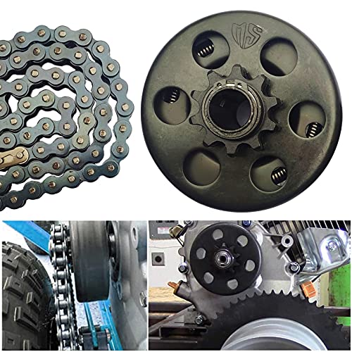 Carkio Go Kart Centrifugal Clutch 3/4" Bore 10 Teeth Inner Hole 19.05mm with #40/41/420 Chain Durable Centrifugal Clutch Compatible with Go-Kart Bike Engine - Black - Image 5