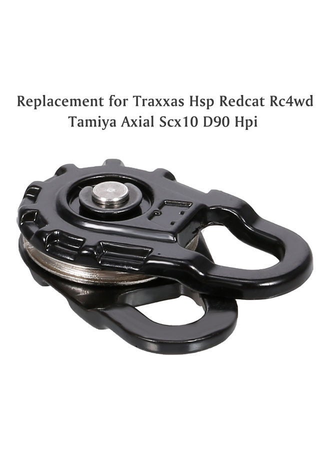 NIBEMINENT Heavy Duty Metal Winch Snatch Block Parts Replacement For RC Car Crawler 4x1x3cm - Image 2