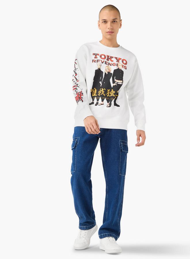 SP Characters Tokyo Revengers Graphic Print Sweatshirt - Image 2