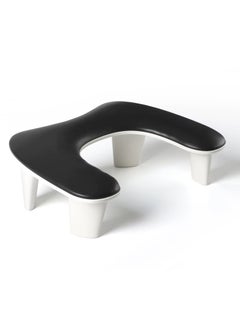 brunson Nail Arm Rest for Nails Tech U Shaped - Black Nail Arm Rest Comfortable Manicure Nail Hand Rest Pillow Cushion, PU Leather Nail Armrest Stand for Acrylic Nail Art-Tech, Quick Installation  - Image 1