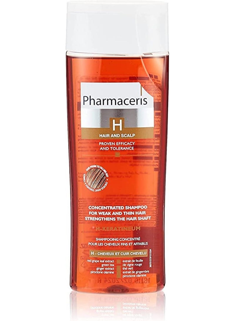 Pharmaceris H Keratineum Shampoo For Weak Hair 250 Ml - Image 1
