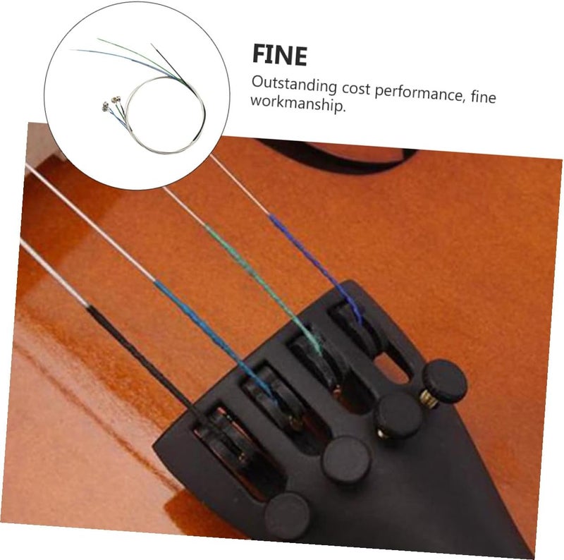 8pcs Full Violin Strings Replacement Bright Tone Violin Accessories Easy to Install Stable Vibration with Smooth Hand Feel - Image 2