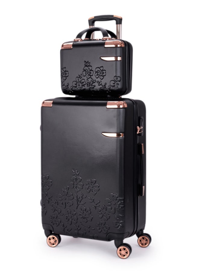 ليمرا طقم شنط سفر مكون من 6 حقائب أمتعة لون أسود بمقاس 32"/28"/24"/20"/15"/12 انش  - Image 3