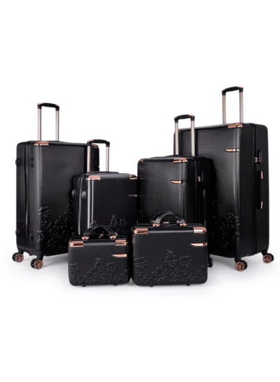 LIMRA A travel bag set consisting of 6 luggage bags Black color, size 32"/28"/24"/20"/15"/12 inches