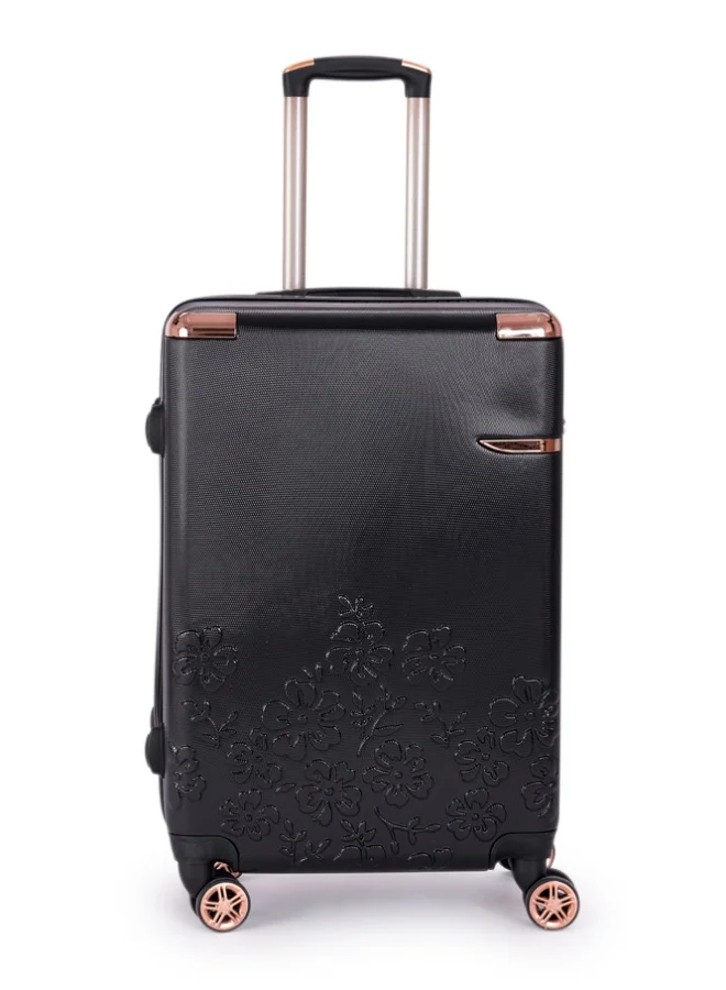 ليمرا طقم شنط سفر مكون من 6 حقائب أمتعة لون أسود بمقاس 32"/28"/24"/20"/15"/12 انش