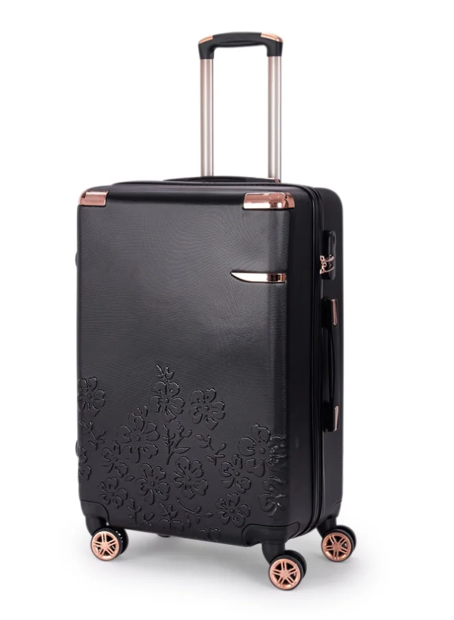 ليمرا طقم شنط سفر مكون من 6 حقائب أمتعة لون أسود بمقاس 32"/28"/24"/20"/15"/12 انش