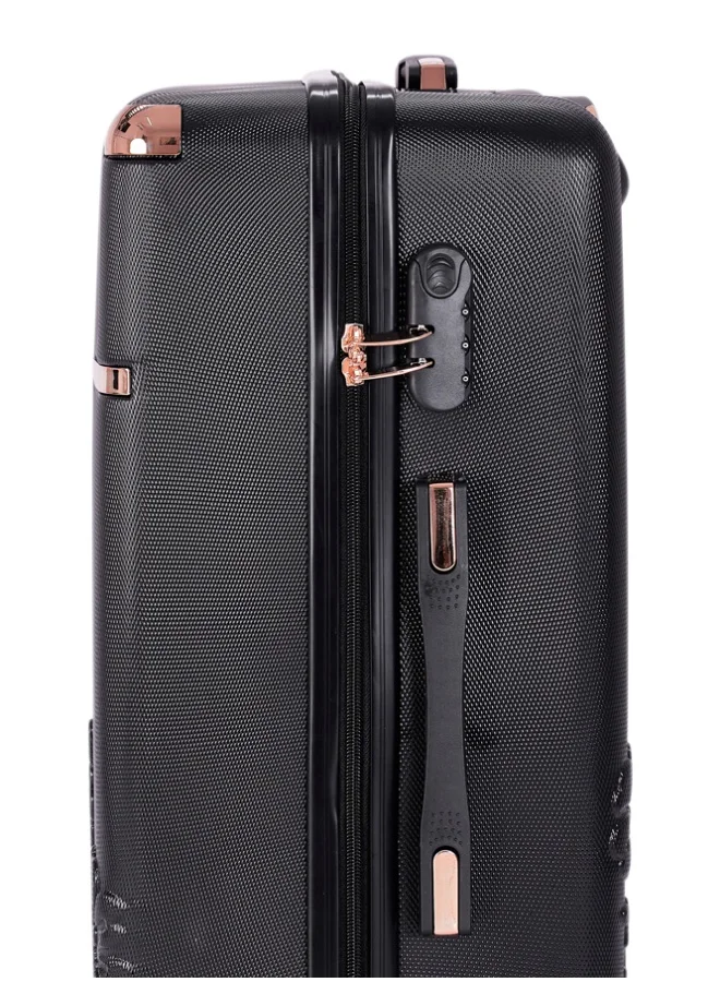 ليمرا طقم شنط سفر مكون من 6 حقائب أمتعة لون أسود بمقاس 32"/28"/24"/20"/15"/12 انش