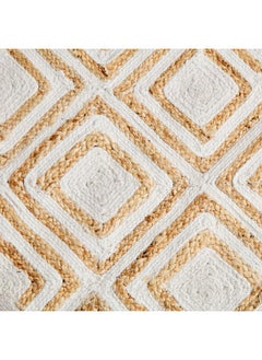 Home Box ECO Diamond Round Handmade Jute Rug 90 Cm  - Image 2