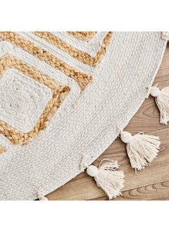 Home Box ECO Diamond Round Handmade Jute Rug 90 Cm  - Image 3
