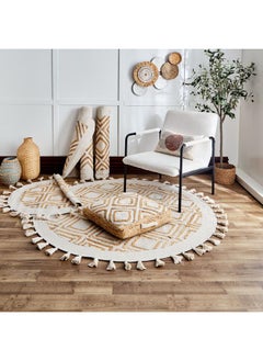 Home Box ECO Diamond Round Handmade Jute Rug 90 Cm  - Image 5