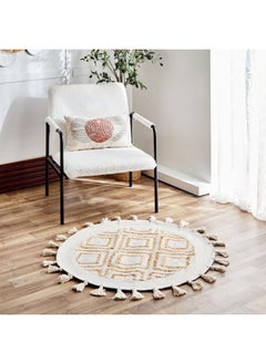 Home Box ECO Diamond Round Handmade Jute Rug 90 Cm  - Image 1