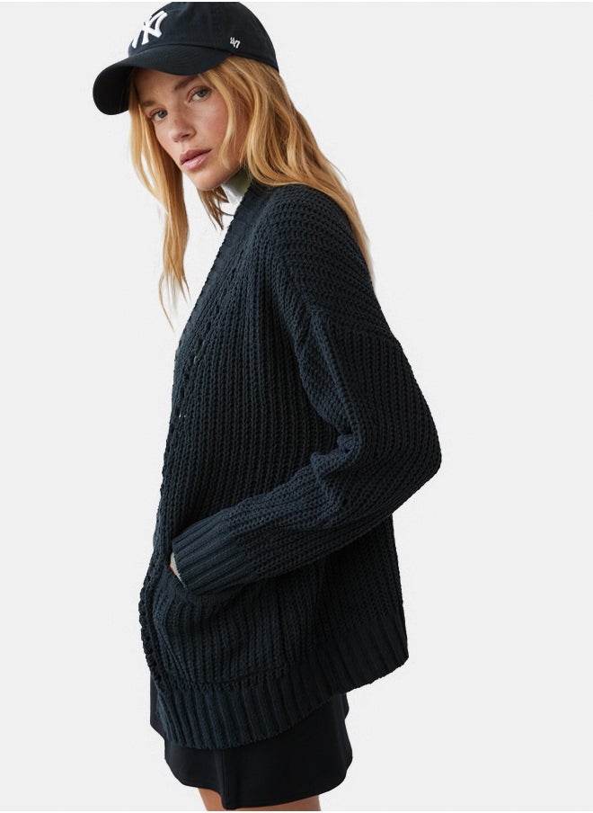 American Eagle AE Open Chenille Cardigan  - Image 1
