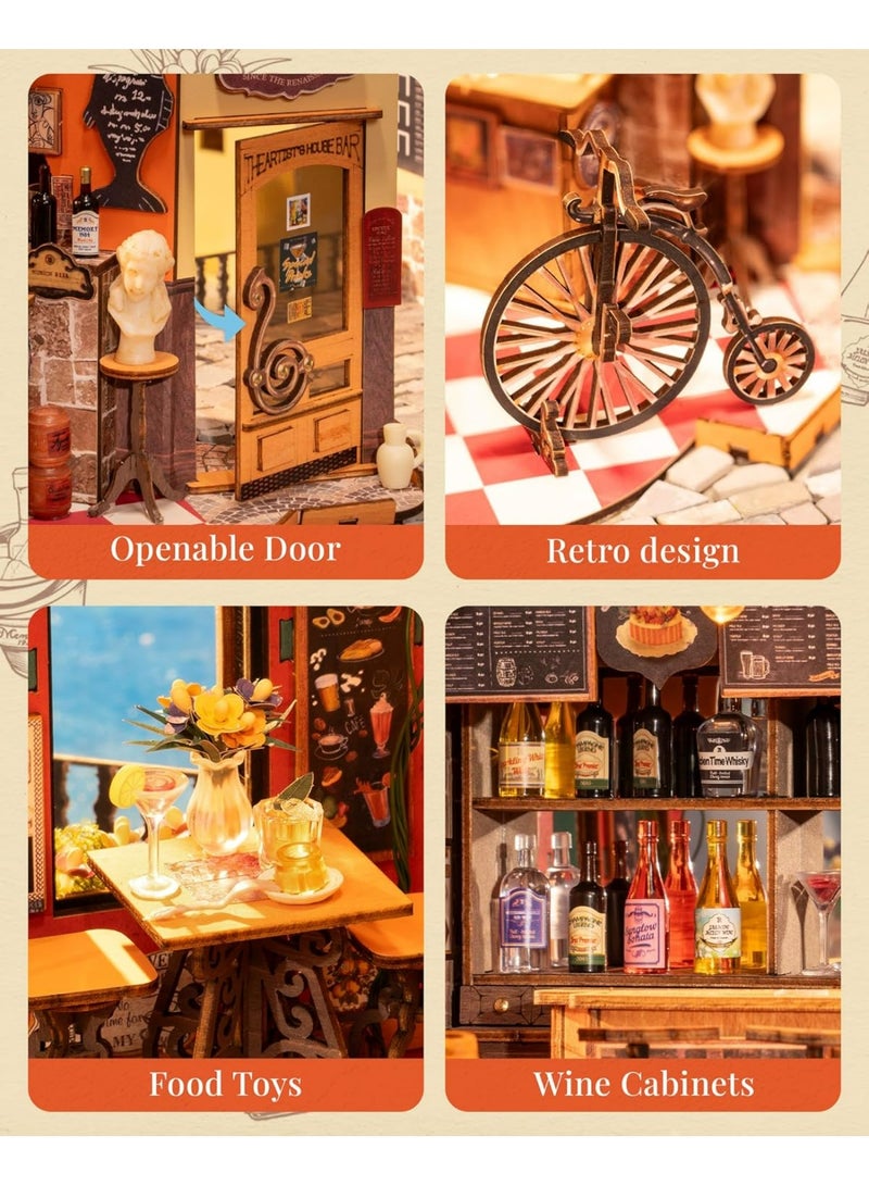 ROBOTIME Rolife Cheers Bar & Dining DIY Miniature House DG173 - Image 5