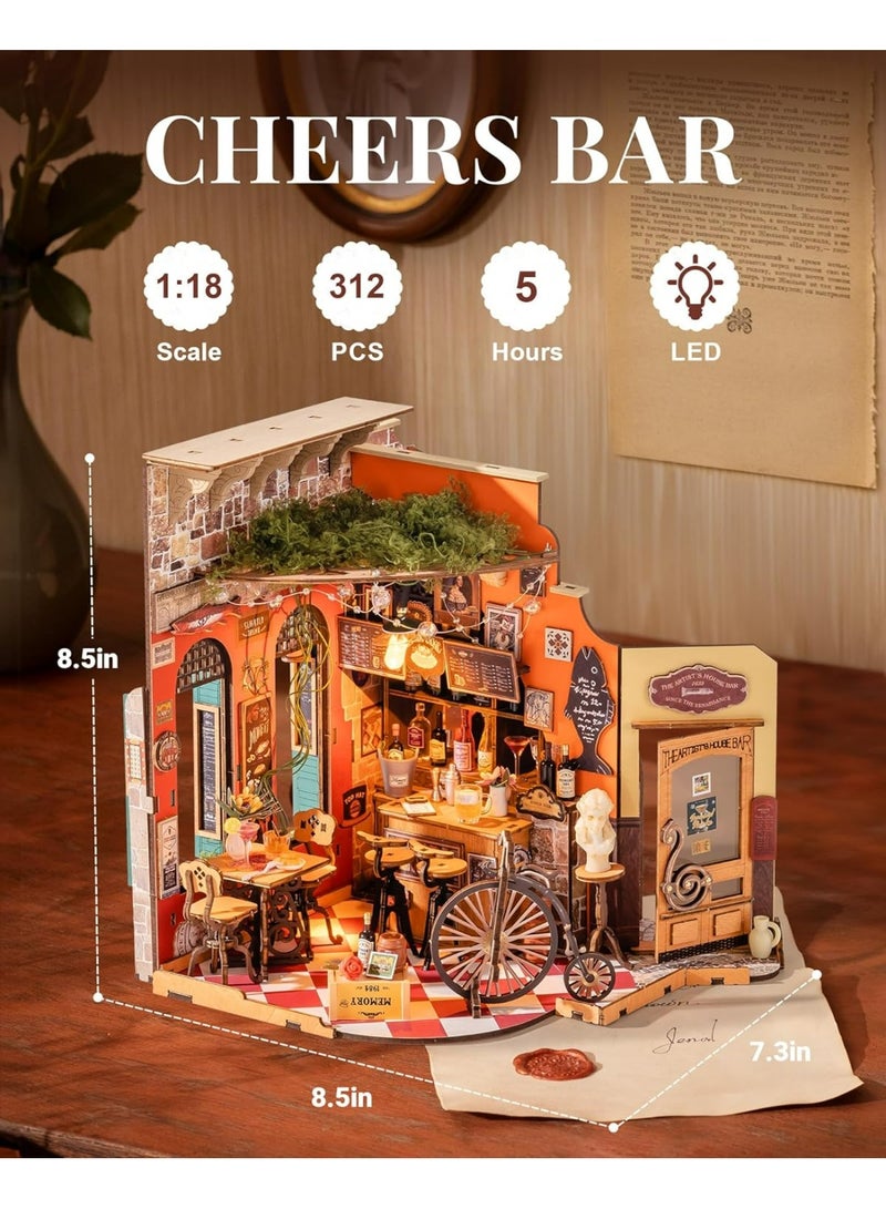 ROBOTIME Rolife Cheers Bar & Dining DIY Miniature House DG173 - Image 4