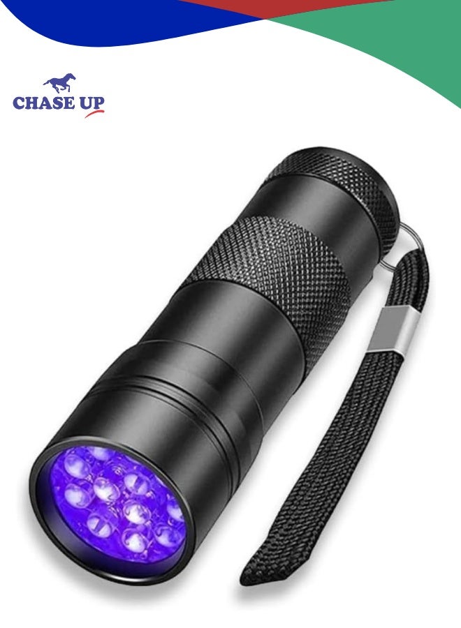 Chase Up UV Flashlight Black Light, 21 LED 395nm Ultraviolet Blacklight For Dog Urine,Pet Stains And Bed Bug, Portable Ultraviolet Light Detector, Mini Blacklight Pet Urine Detector (Small) - Image 1