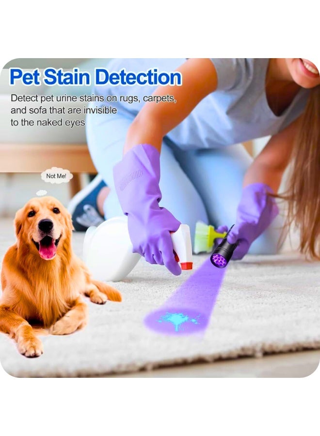 Chase Up UV Flashlight Black Light, 21 LED 395nm Ultraviolet Blacklight For Dog Urine,Pet Stains And Bed Bug, Portable Ultraviolet Light Detector, Mini Blacklight Pet Urine Detector (Small) - Image 2