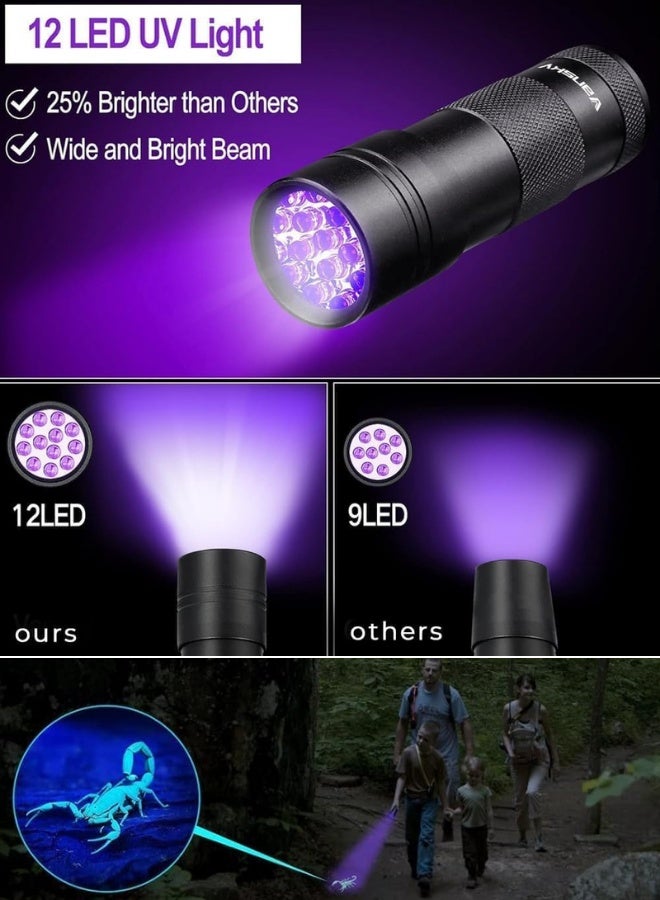 Chase Up UV Flashlight Black Light, 21 LED 395nm Ultraviolet Blacklight For Dog Urine,Pet Stains And Bed Bug, Portable Ultraviolet Light Detector, Mini Blacklight Pet Urine Detector (Small) - Image 4