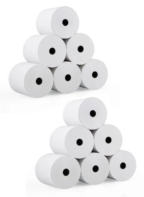 Office maker 80mm x 80mm Thermal Till Receipt Paper Rolls EPOS (Box of 12)