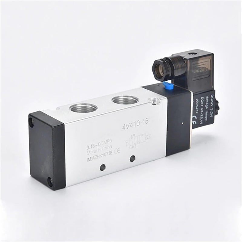 1pcsic صمام ملف لولبي كهربائي 5 اتجاهات موضعان هواء 4V210-08 4V310-10 12V 24V 220Vic(Dv12v) - Image 3