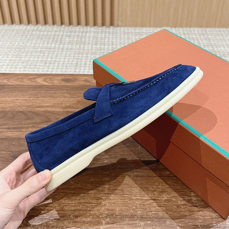New British Style Soft-Soled Comfortable Loafers Single-Layer Shoes Slip-On Flat Tassel Women'S Shoes Leather Shoes For Men - Image 2
