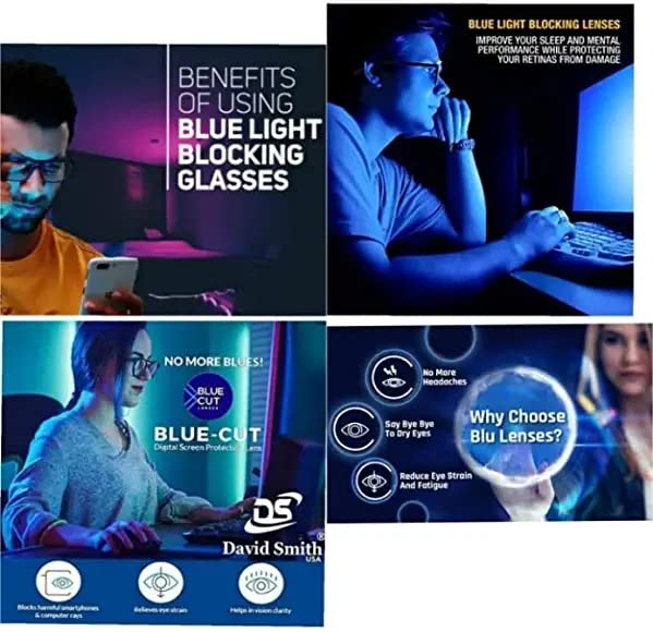 SAINTIMO VALTINA Computer glassBlueray Block Uv Protected Computer Glasses Frame for Men and Women (Unisex) - Medium Size (Gun) - Image 5
