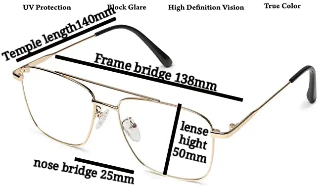 SAINTIMO VALTINA Computer glassBlueray Block Uv Protected Computer Glasses Frame for Men and Women (Unisex) - Medium Size (Gun) - Image 4