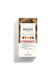 Phyto Phyto Phytocolor Permanent Hair Color 8 Light Blonde With Botanical Pigments 100% Grey Hair Coverage Ammoniafree Ppdfree Resorcinfree 0.42 Oz.  - Image 1