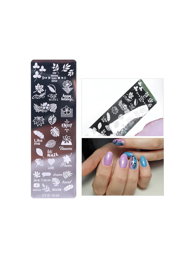 Nail Stamping Plates Nail Art Stamping Stamper Scraper Tool for Professional Manicure and Pedicure Perfect Stencil for Beautiful Nail Designs in Salons and at Home Nail Art Templates