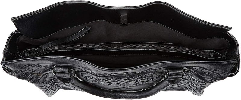 Loungefly Loungefly Lattice Skull Tote Shoulder Bag Black One Size  - Image 5