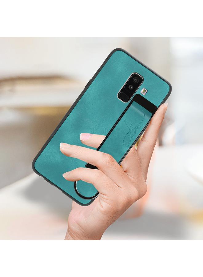 S-TOP Case For Samsung Galaxy A6 Wristband Holder Leather Back Phone Case - Image 5