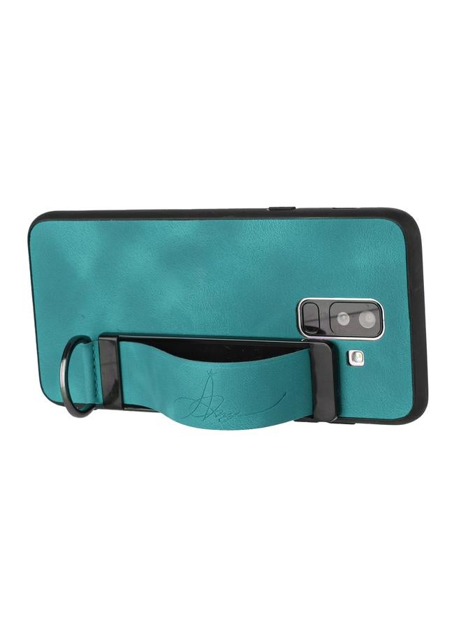 S-TOP Case For Samsung Galaxy A6 Wristband Holder Leather Back Phone Case - Image 3
