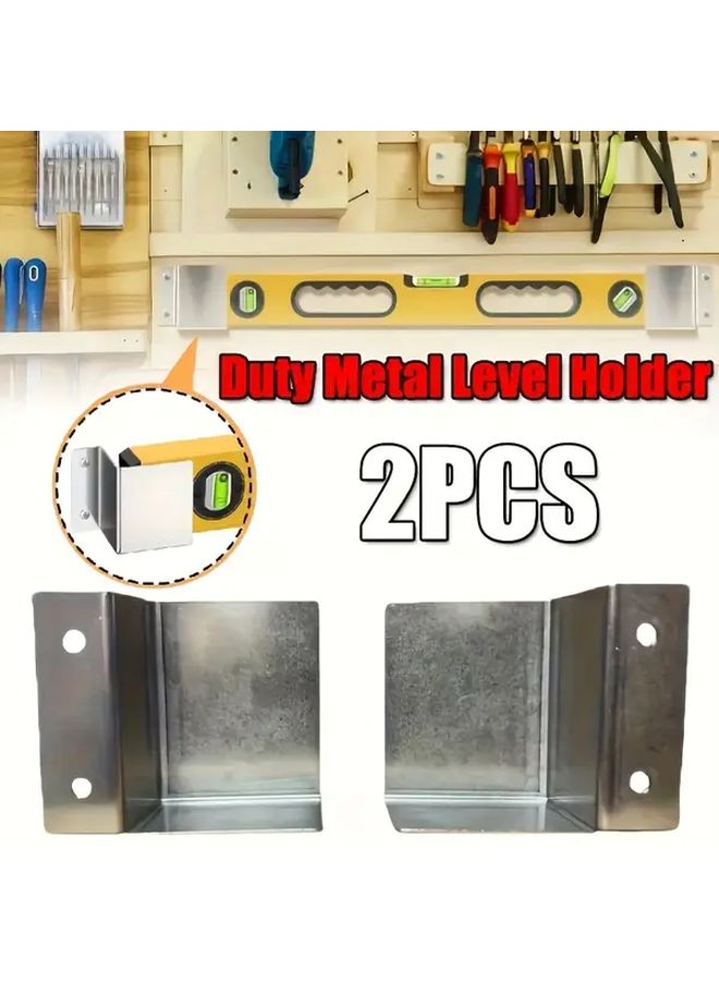 2pcs Heavy Duty Stainless Steel Level Rack Holder For Workshop Garage Truck - Image 5