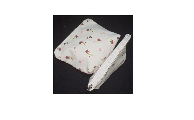 Swami Enterprise Cosmetic BagMakeup Pouch for WomenStylish Pouches for Makeup Accessories Pack of 1 pc Big 1Pc Small Total 2 PC Light Color - Image 2