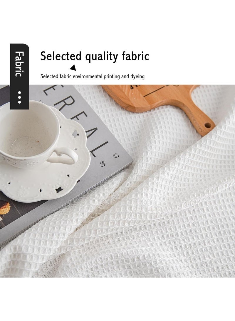 كيلا مفرش طاولة أبيض من الدانتيل، مصنوع من القطن والكتان، مستطيل الشكل ومستدير، مع شرابات، مناسب للمنزل وحفلات أعياد الميلاد وحفلات الزفاف (المقاس: 90*90 سم) - Image 4