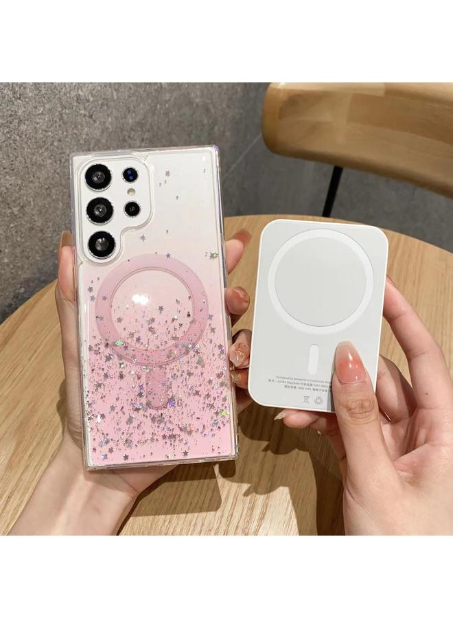 اس-توب جراب لهاتف Samsung Galaxy S23 Ultra 5G MagSafe Glitter Hybrid Clear TPU - Image 4