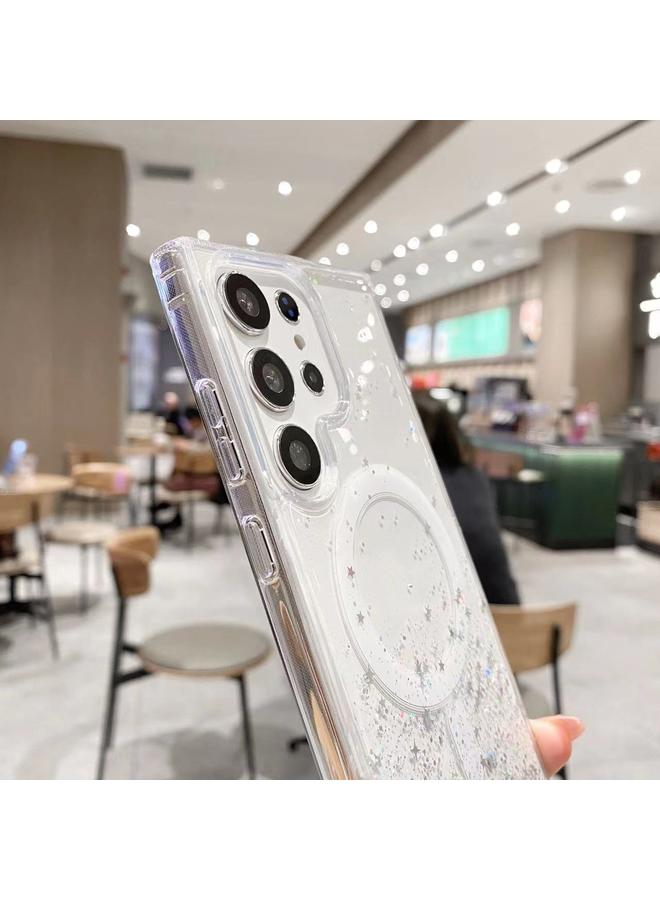 اس-توب جراب لهاتف Samsung Galaxy S23 Ultra 5G MagSafe Glitter Hybrid Clear TPU - Image 5