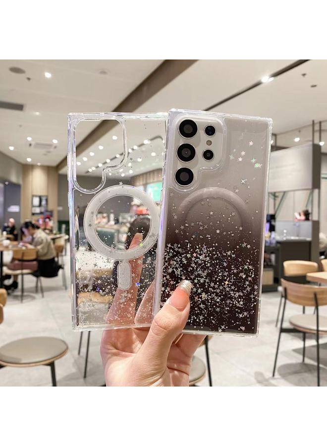 اس-توب جراب لهاتف Samsung Galaxy S23 Ultra 5G MagSafe Glitter Hybrid Clear TPU - Image 3