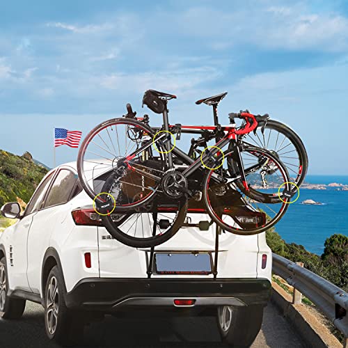Boncas Bike Rack Strap Bike Wheel Stabilizer Straps,Stonger Grip with Gel,Adjustable - Image 5