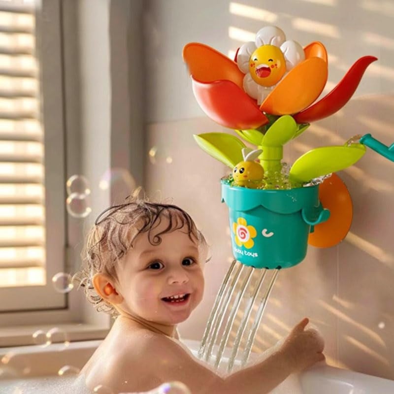 Bath Toys for Toddlers 1-3 Age 1 2 3 4 Year Old Boys Girls Toddler Bath Tub Toys for Baby Infant Water Bath Tub Toys, Durable Interactive Multicolored Infant Toy, Strong Suction Cups - Image 1