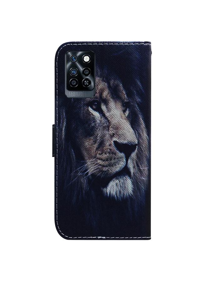 Zaboon Case For Infinix Note 10 Pro X695 Coloured Drawing Leather Phone Case - Image 3