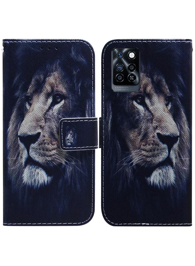 Zaboon Case For Infinix Note 10 Pro X695 Coloured Drawing Leather Phone Case - Image 1