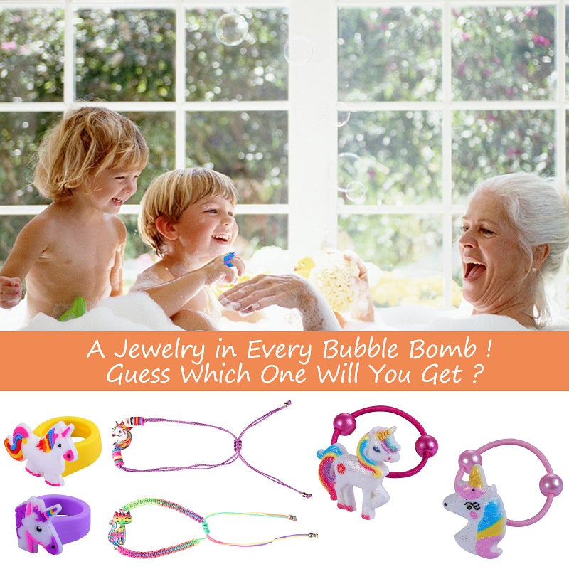 Beauwell Bath Bombs for Kids, XXXL Bath Bombs with Surprise Inside Unicorns Gifts for Girls, Natural Organic Kids Bubble Bath, Christmas Stocking Stuffers for Kids Christmas Gifts - Image 4