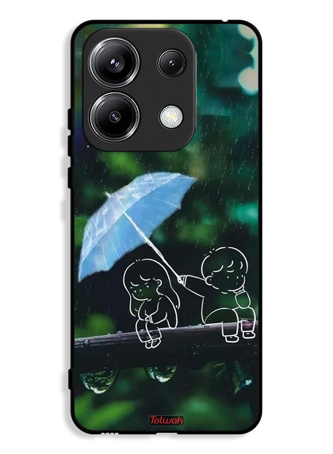 Tolwak Xiaomi Redmi Note 13 Pro 4G Protective Case Cover Couple Abstract Art - Image 1