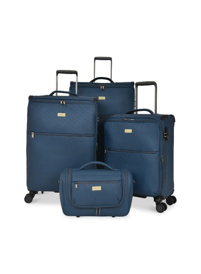 ماجلان مجموعات الحقائب من ماجلان 4 قطع بعجلات ناعمة شنط سففر متعددة الأحجام 14/20/24/28 بوصة - Image 1