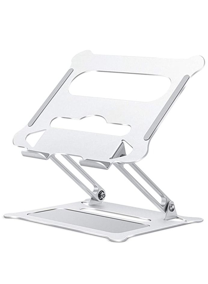 Generic Adjustable Laptop Stand for Desk, Ergonomic Portable Aluminum Laptop Desk Stand  - Image 1
