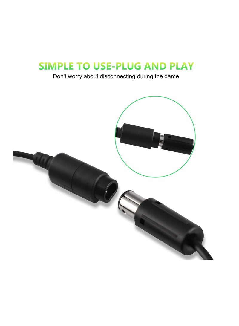 6Ft NGC Controller Extension Cable Cord for Nintendo Wii/ Gamecube Controller 4 Pack - Image 5
