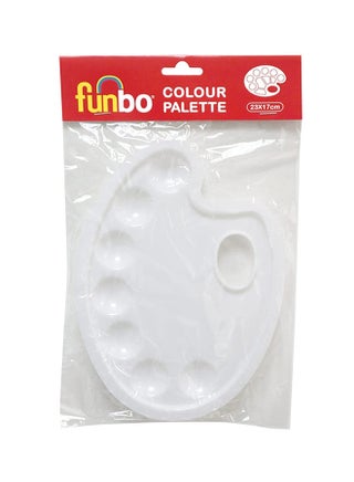 Size Plastic Painting Palette Oval Shape