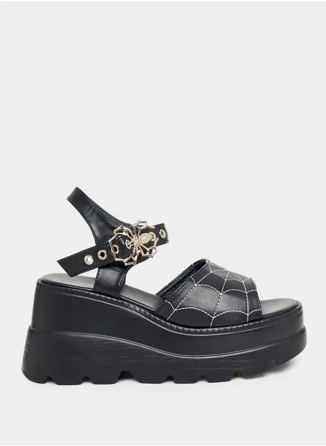 ستايلي Chunky Platform Heeled Sandals