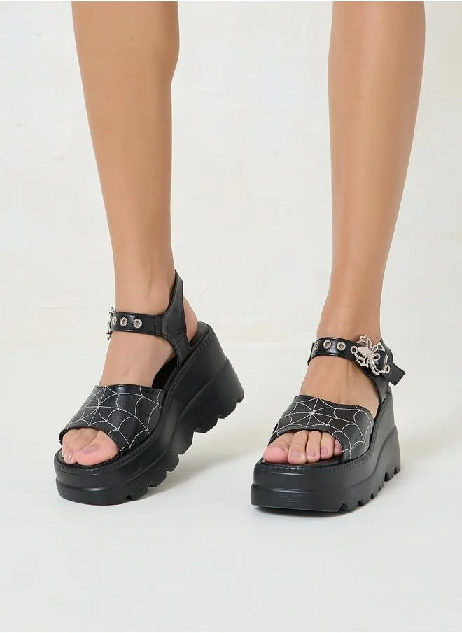 ستايلي Chunky Platform Heeled Sandals