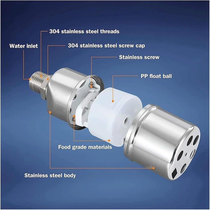 Stainless Steel 1 2 Inch Automatic Water Level Control Valve Float Ball For Pool Tank - Image 4